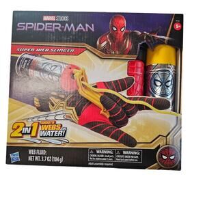 Marvel Spider-Man Super Web Slinger, 2-In-1 Shoots Webs or Water NWT NEW